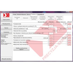 PROGRAM GEO-CAR PC 2024 - DANE DO GEOMETRII KÓŁ DO 3,5 T